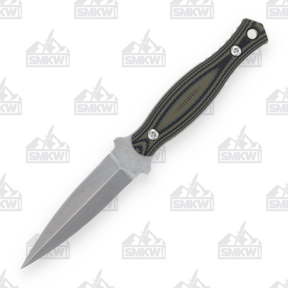 Defiant 7 Les George Galvo Fixed Blade Knife Satin Green D7GALVOSGRN View 1