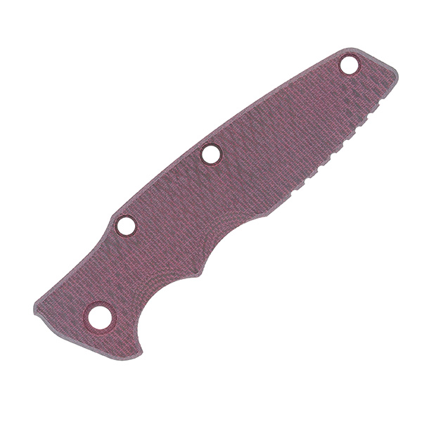Hinderer Eklipse 3.5" Knife Scale Textured Burgundy Micarta View 1