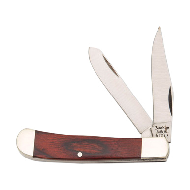 Bear & Son 3in Little Trapper Folding Knife Rosewood BR2545R View 1