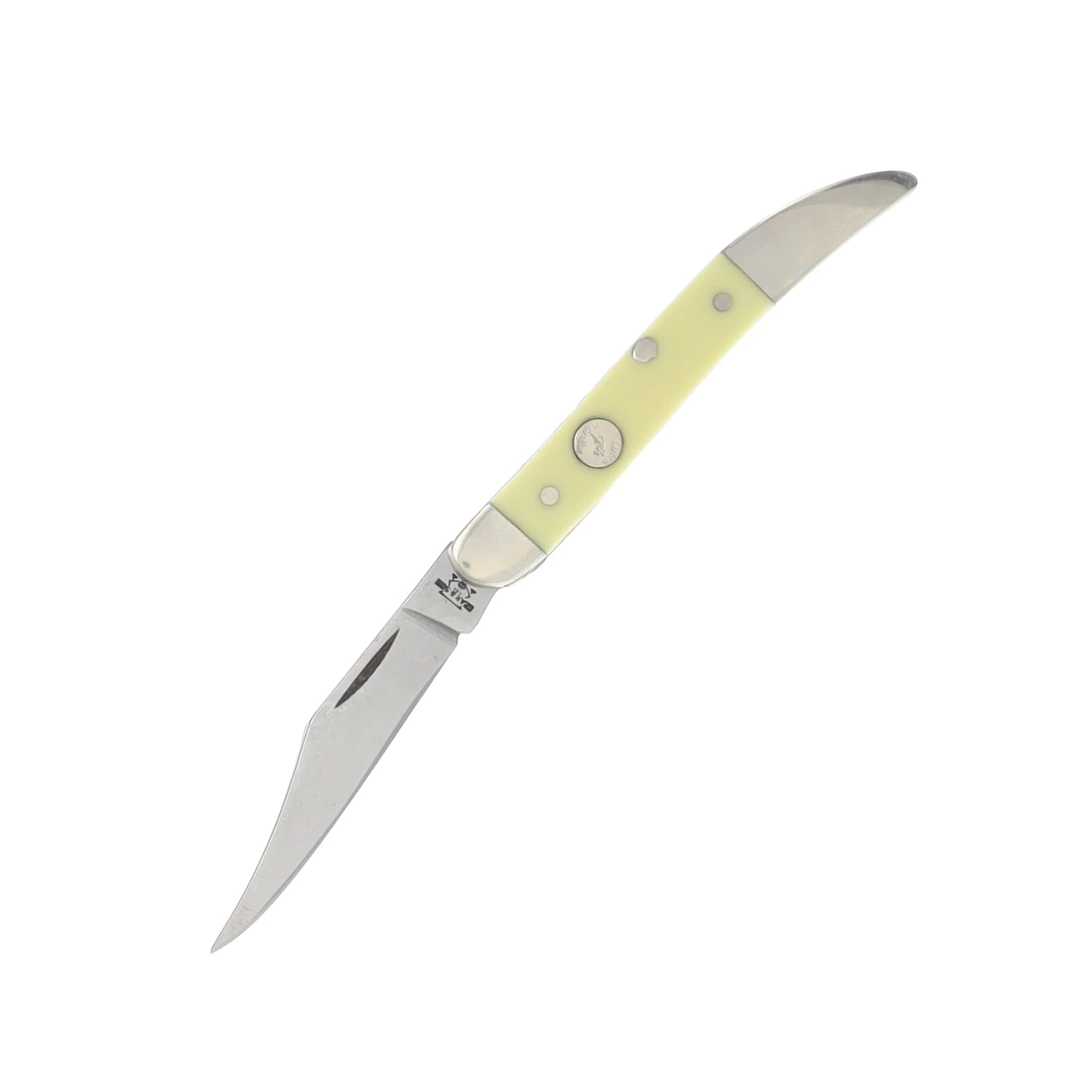 Bear & Son Toothpick Folding Knife Yellow Delrin BRC31935 View 2