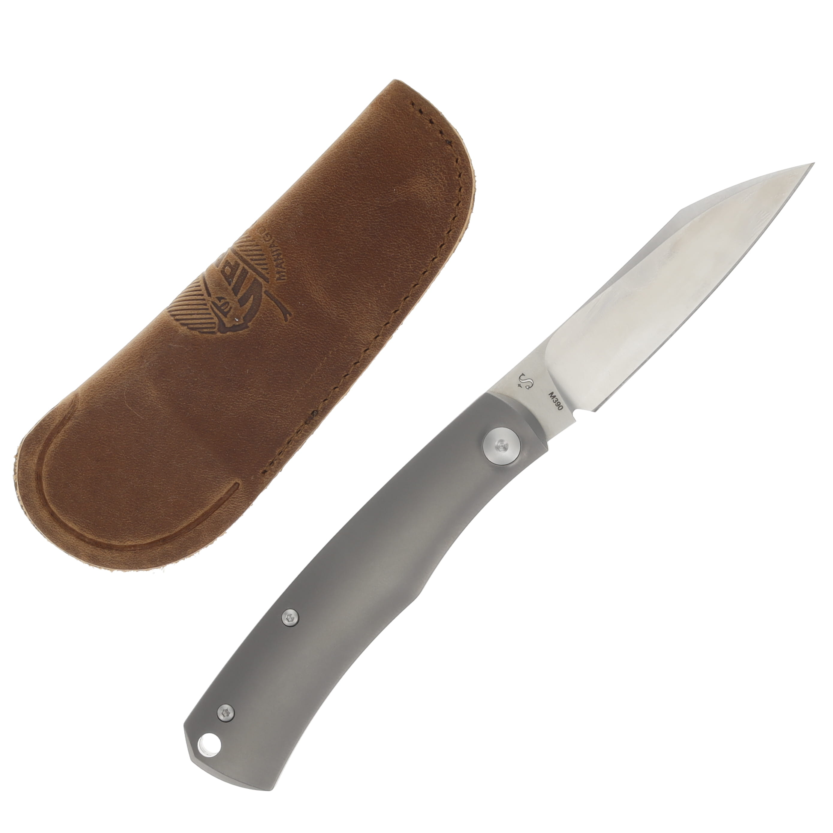 Viper Knives Hug Folding Knife TI Titanium 3.125in Plain Satin Blade V5990TI View 2