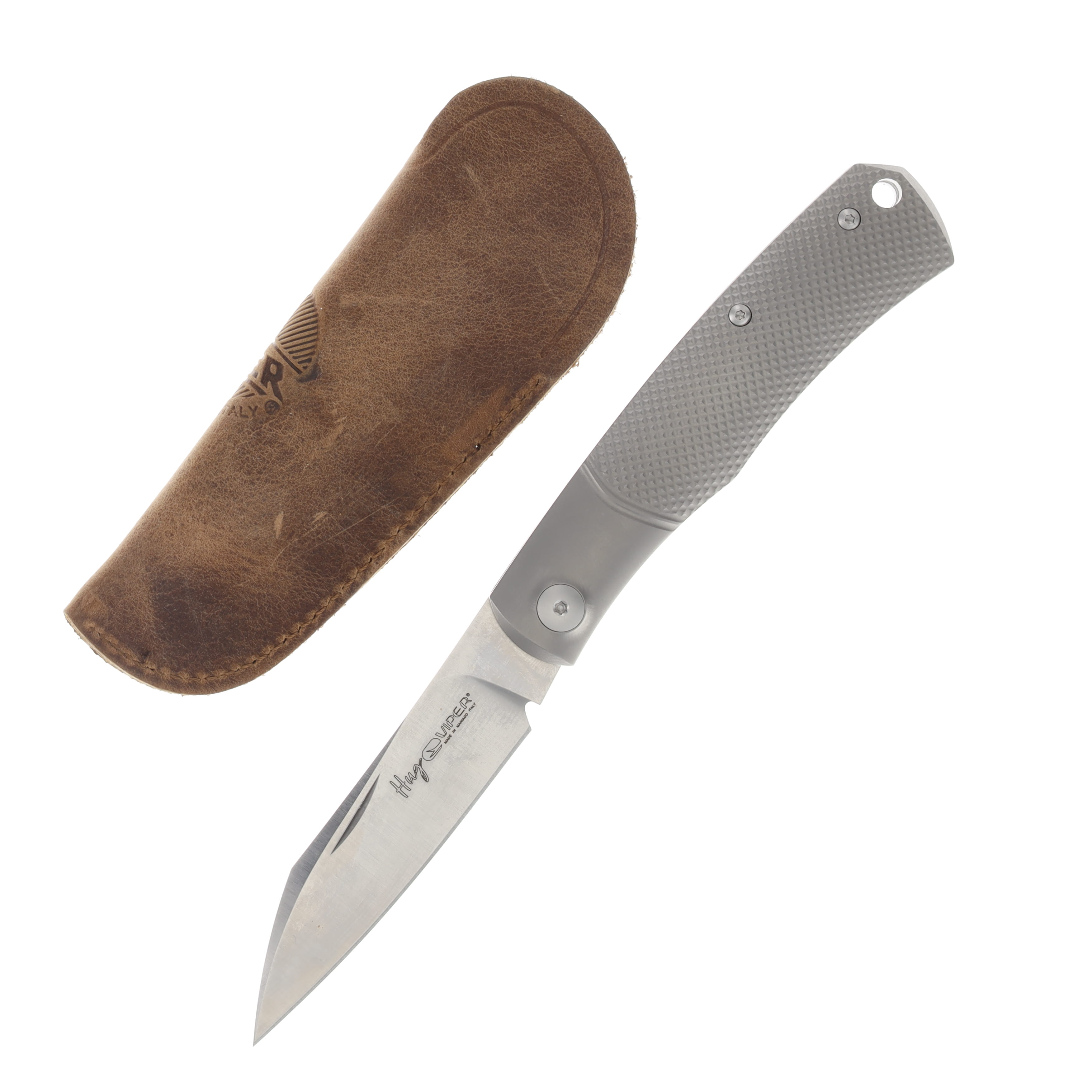 Viper Knives Hug Ti Folding Knife Geometric Titanium 3.125in Satin Blade V5990TIG View 1