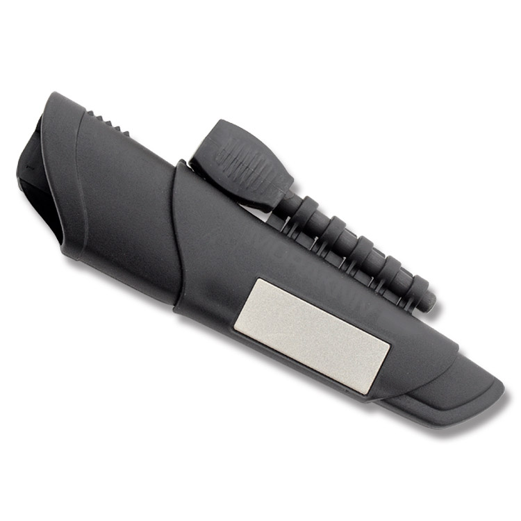Morakniv Bushcraft Survival Fixed Blade Black 4.3in Plain Black Blade FS11742 View 3