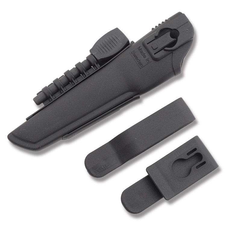 Morakniv Bushcraft Survival Fixed Blade Black 4.3in Plain Black Blade FS11742 View 4