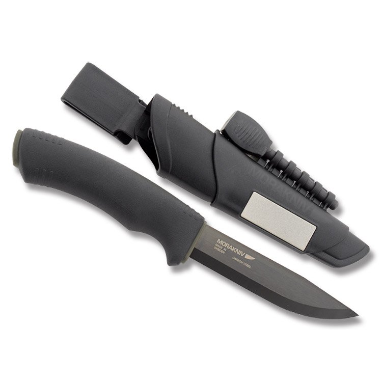 Morakniv Bushcraft Survival Fixed Blade Black 4.3in Plain Black Blade FS11742 View 1