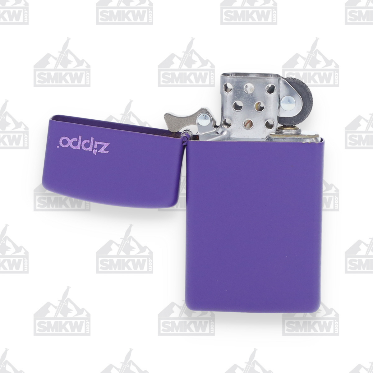 Zippo Purple Matte Logo Slim Lighter ZP1637ZL View 4