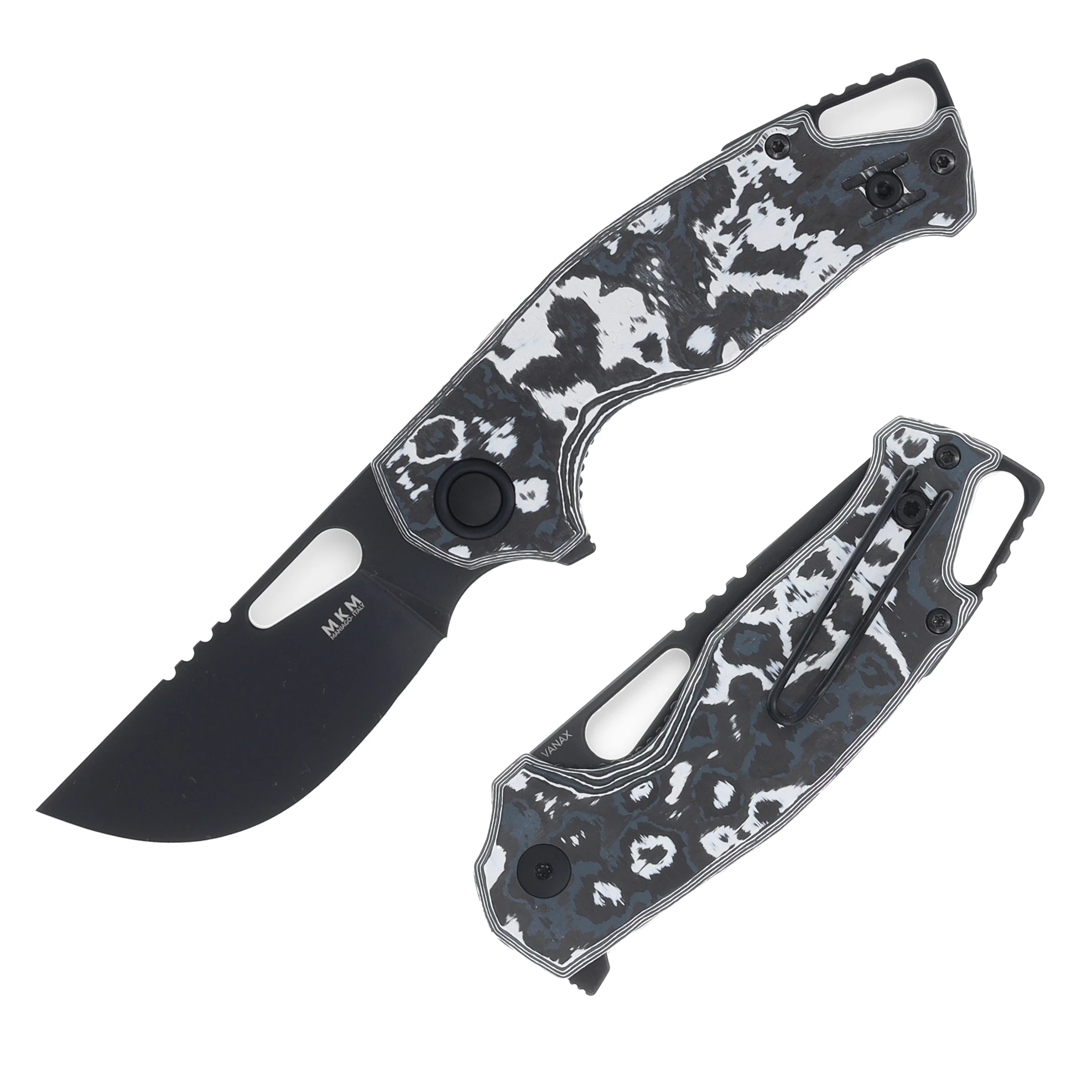MKM Vincent Folding Knife Vanax White Storm SMKW Exclusive MKMMKVCVCWD View 1