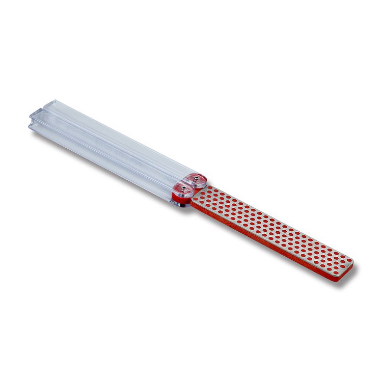 DMT Diafold Diamond Whetstone Sharpener Fine 600 Grit Red FWF View 1