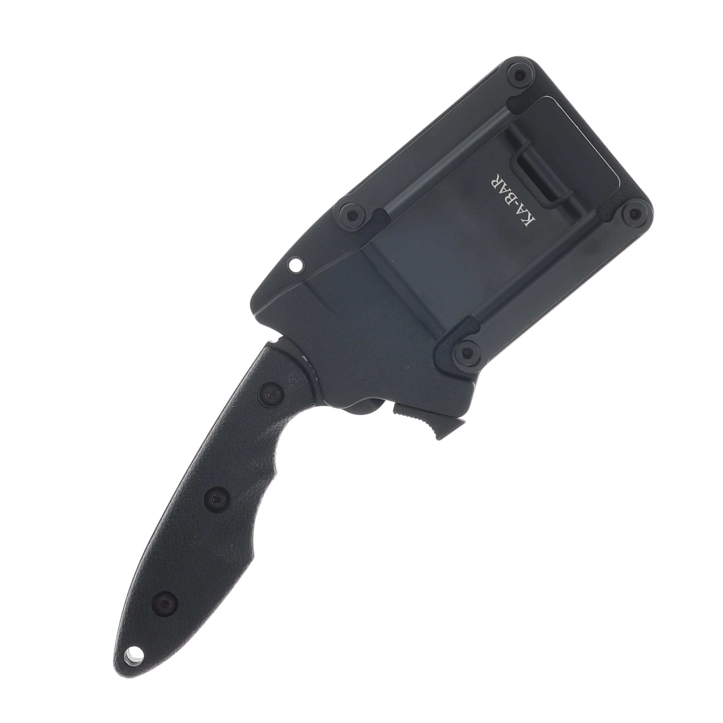 KA-BAR TDI/Hinderer Hell Fire Fixed Blade 3.56in Black Recurve Tanto KA2486 View 3
