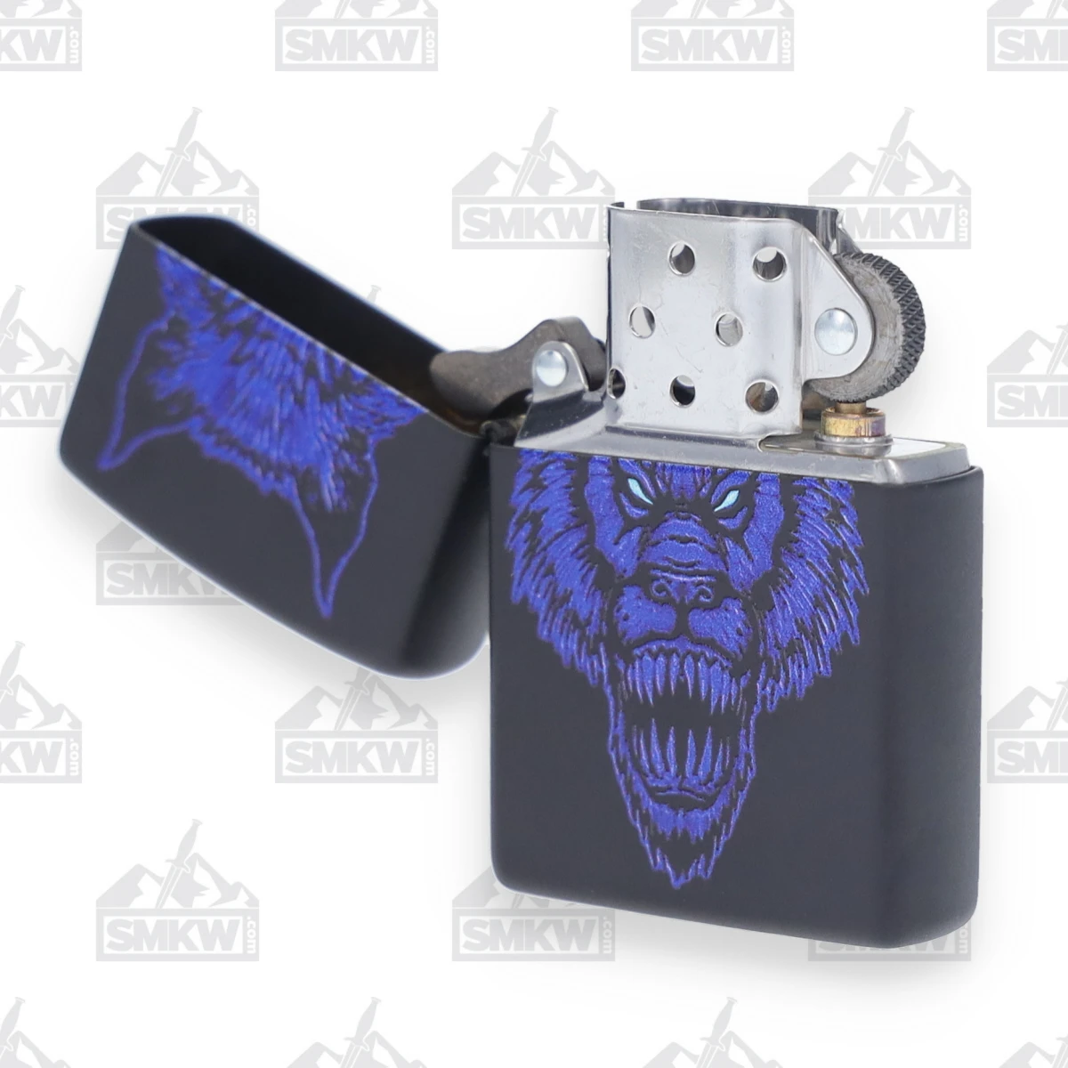 Zippo Black Matte Monster Wolf Lighter ZP49414 View 6