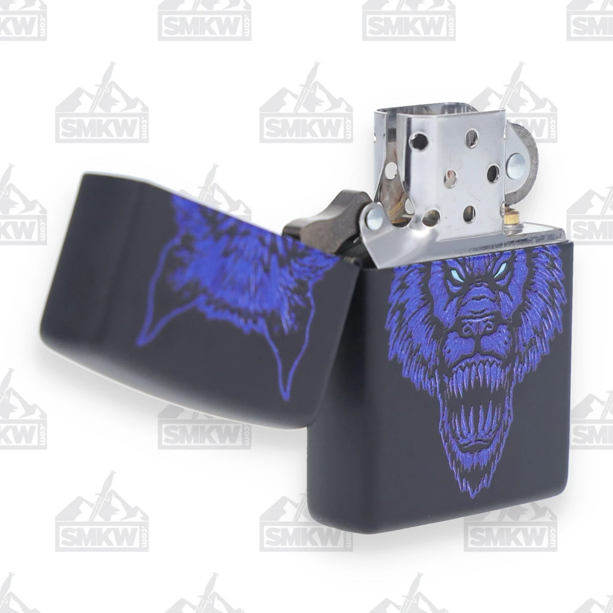 Zippo Black Matte Monster Wolf Lighter ZP49414 View 5