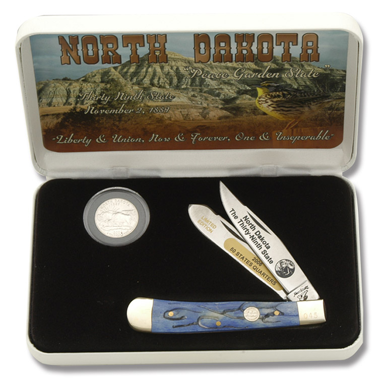Frost Cutlery North Dakota State Quarter & Trapper Collector Set FR312ND View 1