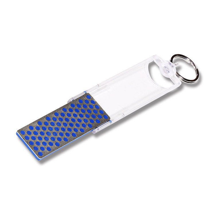 DMT Mini-Sharp Diamond Whetstone Sharpener Coarse 325 Grit Blue F70C View 1