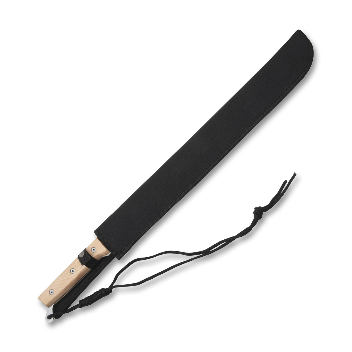 SZCO Supplies Lanyard Machete 26.75in Wood Handle Fixed Satin