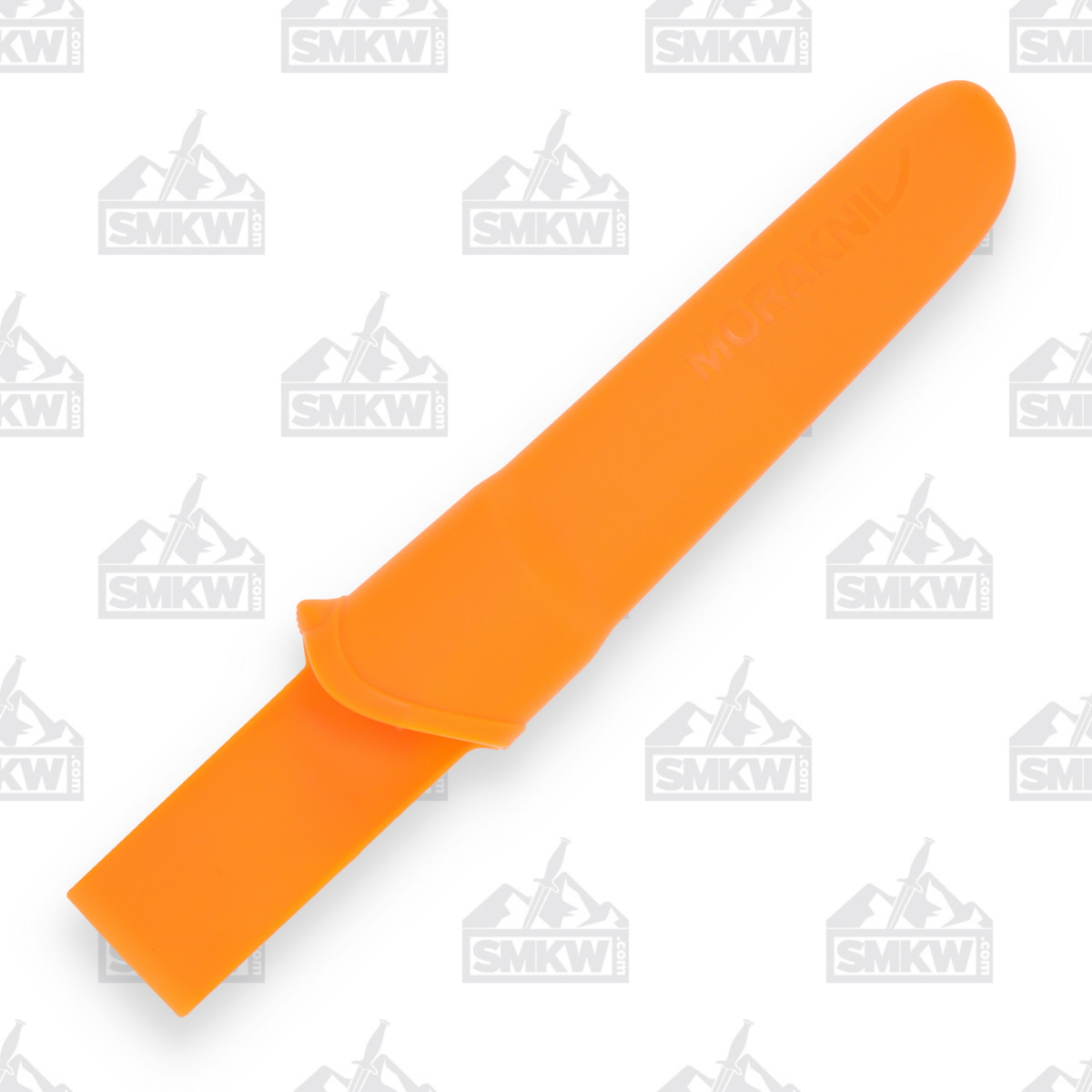 Morakniv Companion Fixed Blade Knife Orange and Black Partially Serrated FS11829 View 5