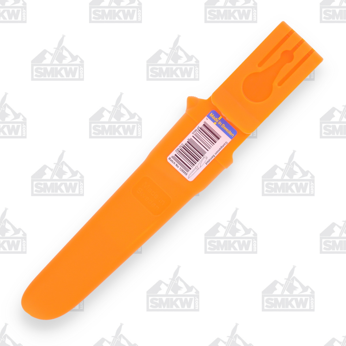 Morakniv Companion Fixed Blade Knife Orange and Black Partially Serrated FS11829 View 6