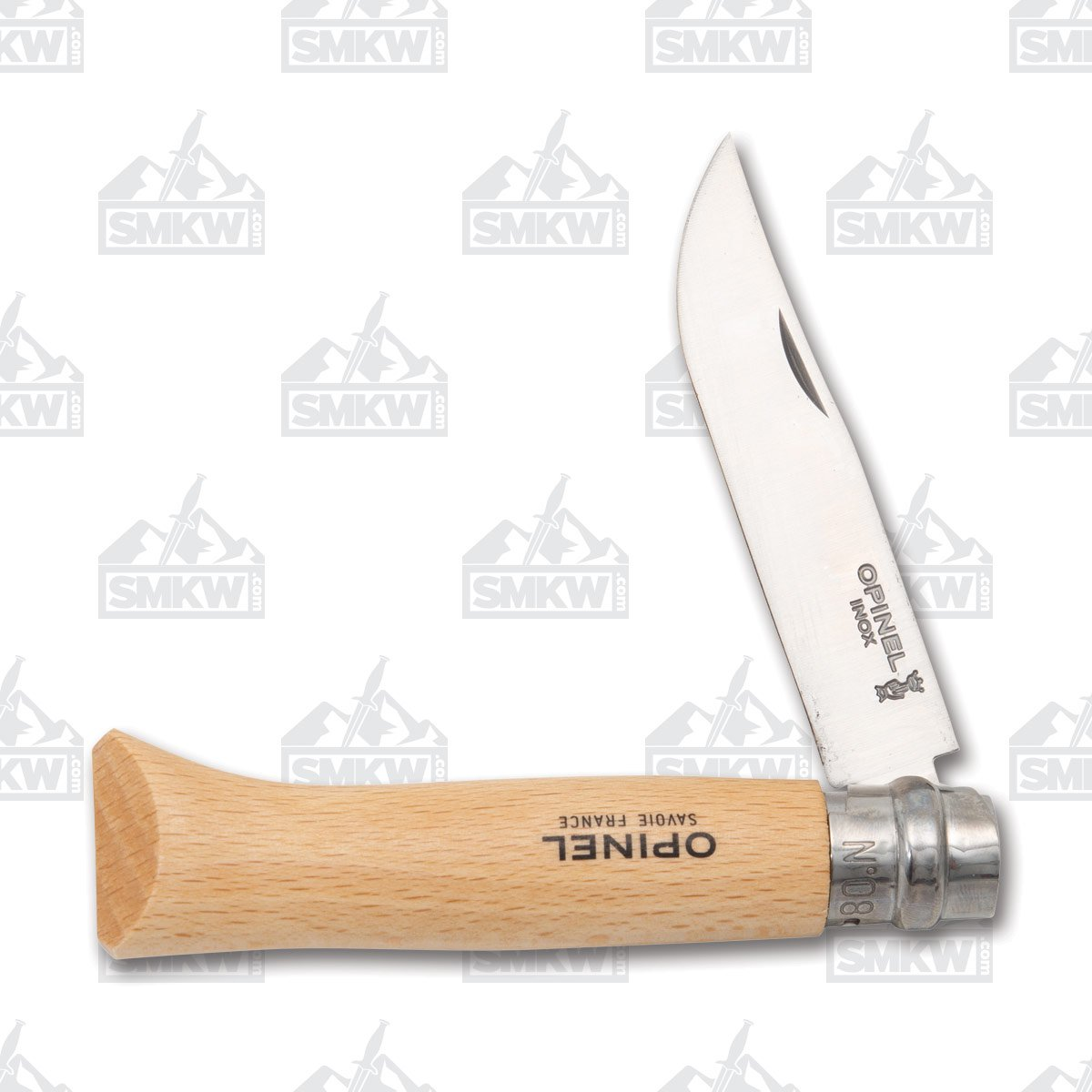 Opinel No. 08 Folding Knife Beechwood OP000405CP View 1