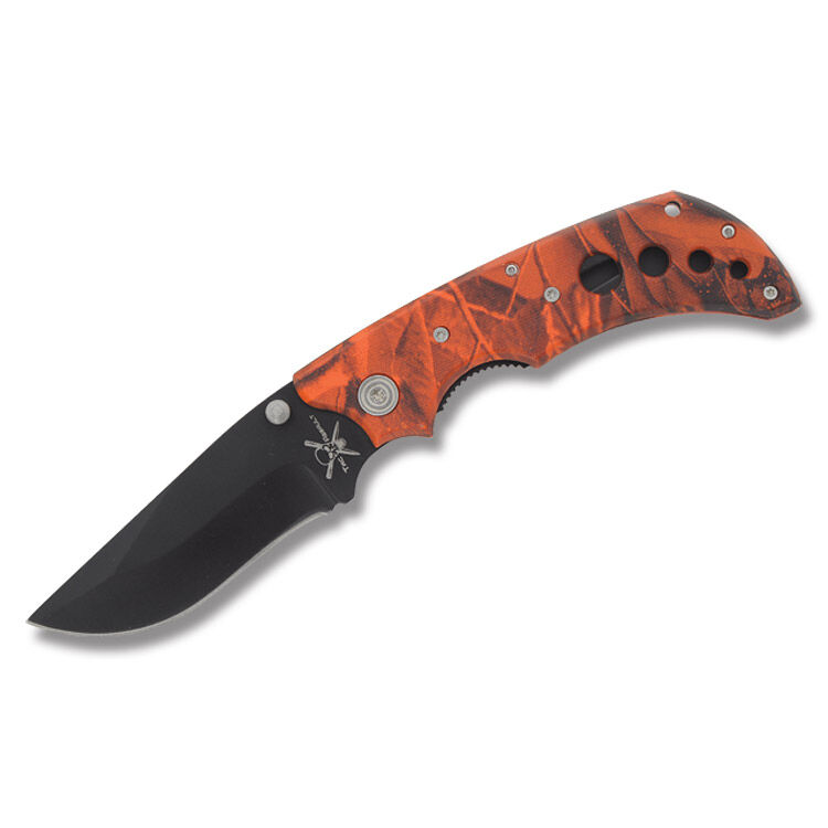 Frost Tac Assault Orange Camo Assisted Opening Tactical Folding Knife FRTA008OC View 1