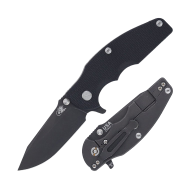 Hinderer Jurassic Slicer Black G10 Folder View 1