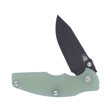 Hinderer Jurassic Translucent Green G-10 View 3