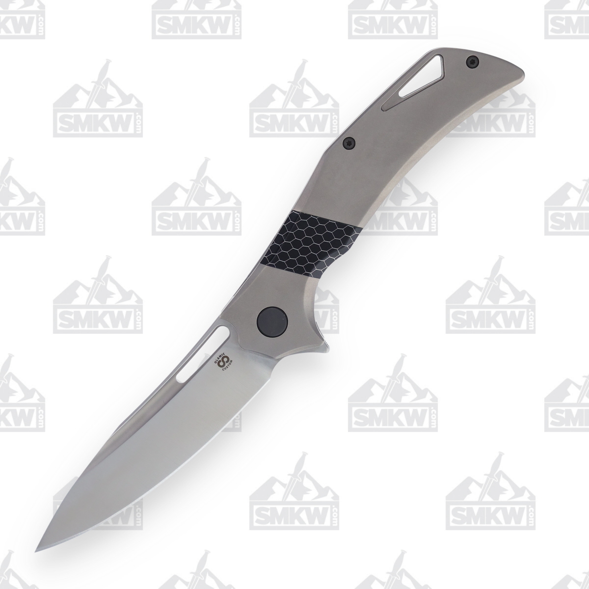 Olamic Swish Slicer Folding Knife 578-S Light Blast with C-Tek Inlay S578 View 2