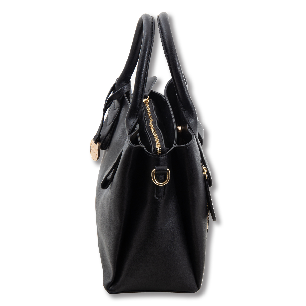FabiGun Conceal Carry Purse Bag Black Leather Holster FAB8261BK View 3
