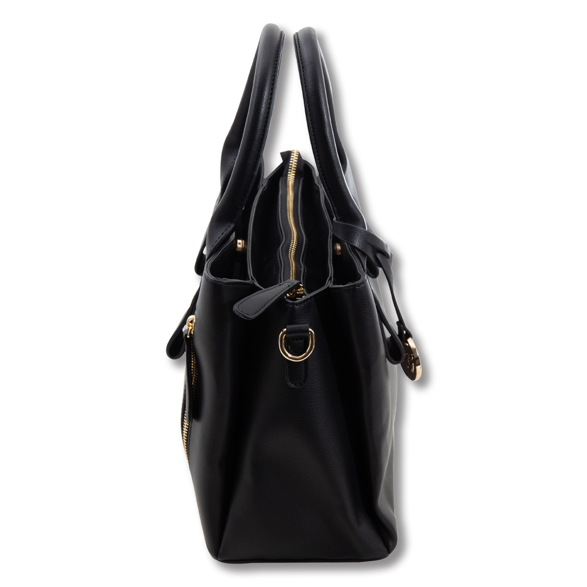 FabiGun Conceal Carry Purse Bag Black Leather Holster FAB8261BK View 5