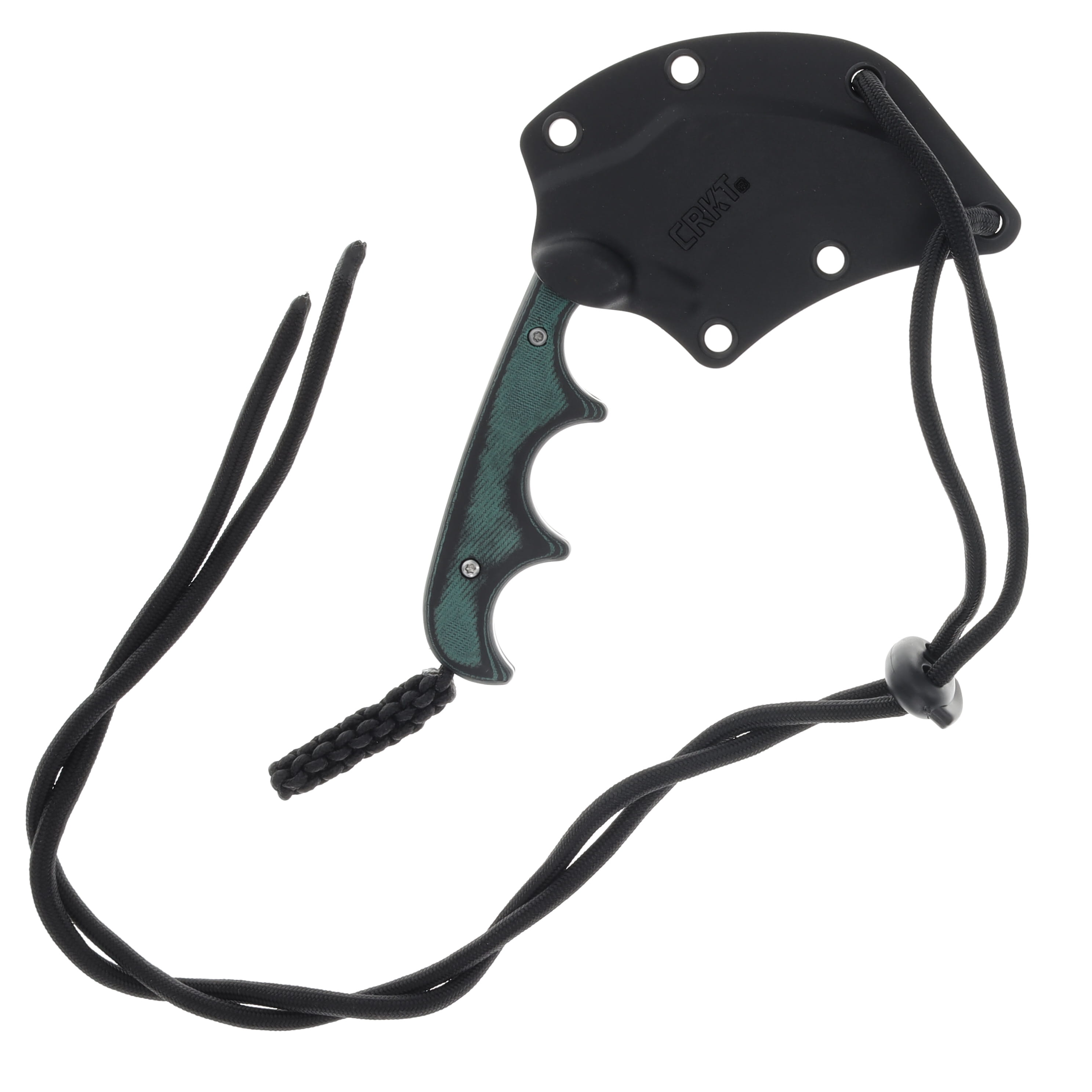 CRKT Minimalist Keramin Green Micarta Fixed 2.31in Bead Blast Blade CR2389 View 2