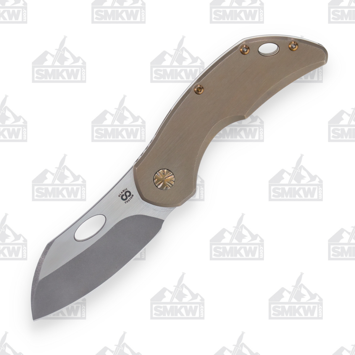 Olamic Busker Largo Folding Knife 2.37in Plain Edge Kinetic Desert B645L View 2