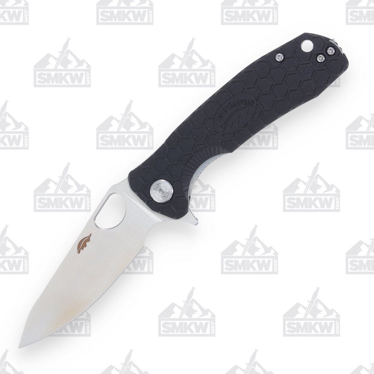 Honey Badger Medium Linerlock Folding Knife Satin 8Cr13Mov/Black HB1298 View 2