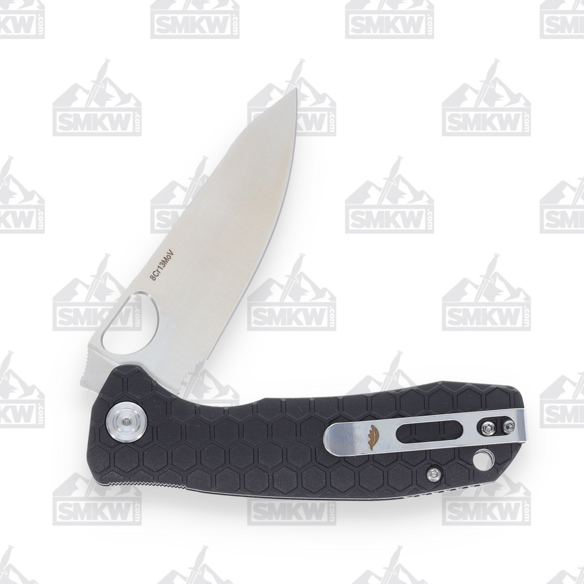 Honey Badger Medium Linerlock Folding Knife Satin 8Cr13Mov/Black HB1298 View 5