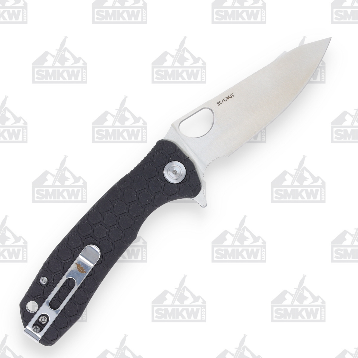 Honey Badger Medium Linerlock Folding Knife Satin 8Cr13Mov/Black HB1298 View 3
