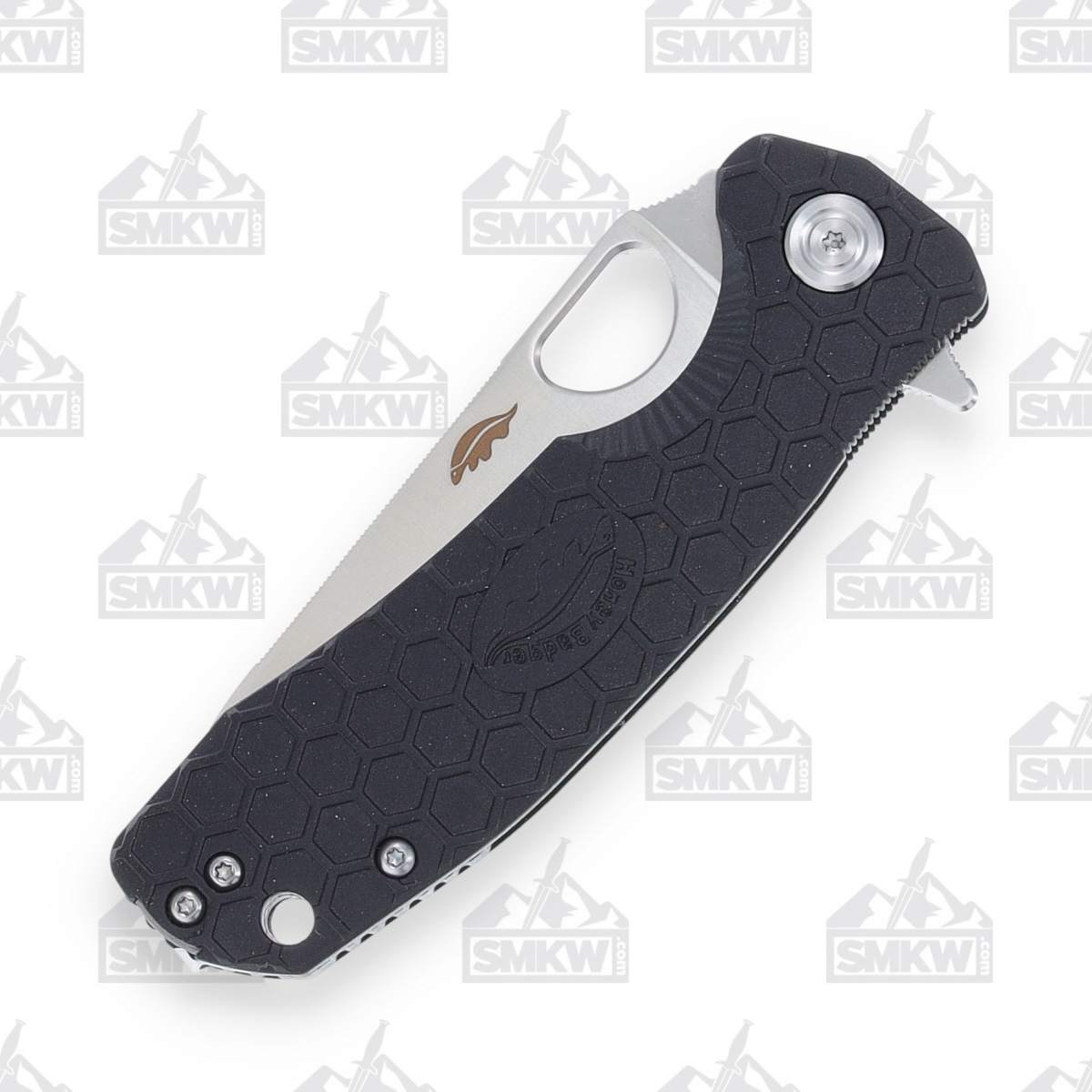 Honey Badger Medium Linerlock Folding Knife Satin 8Cr13Mov/Black HB1298 View 6