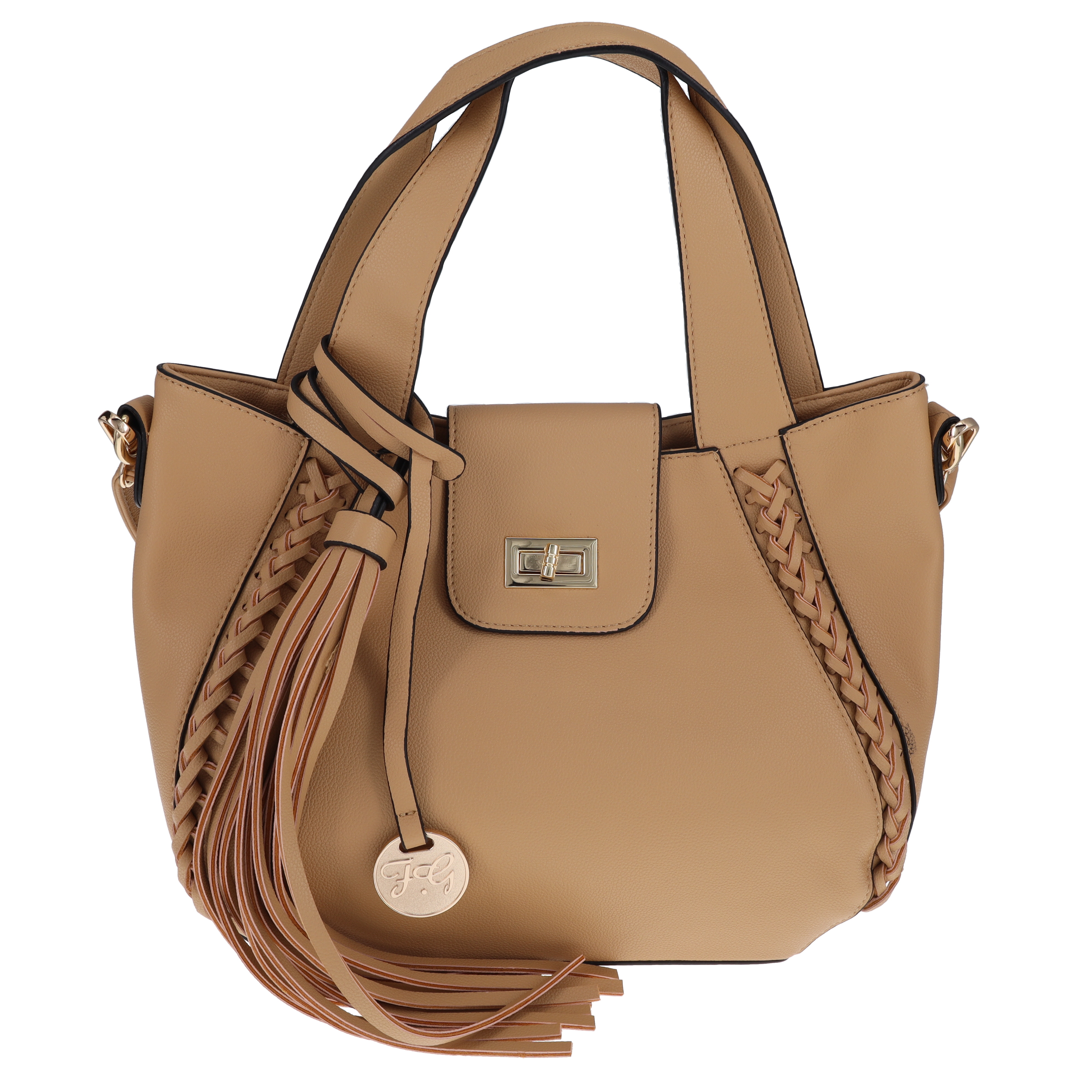 Fabigun Leather Concealed Carry Purse Camel FAB8091Y View 2