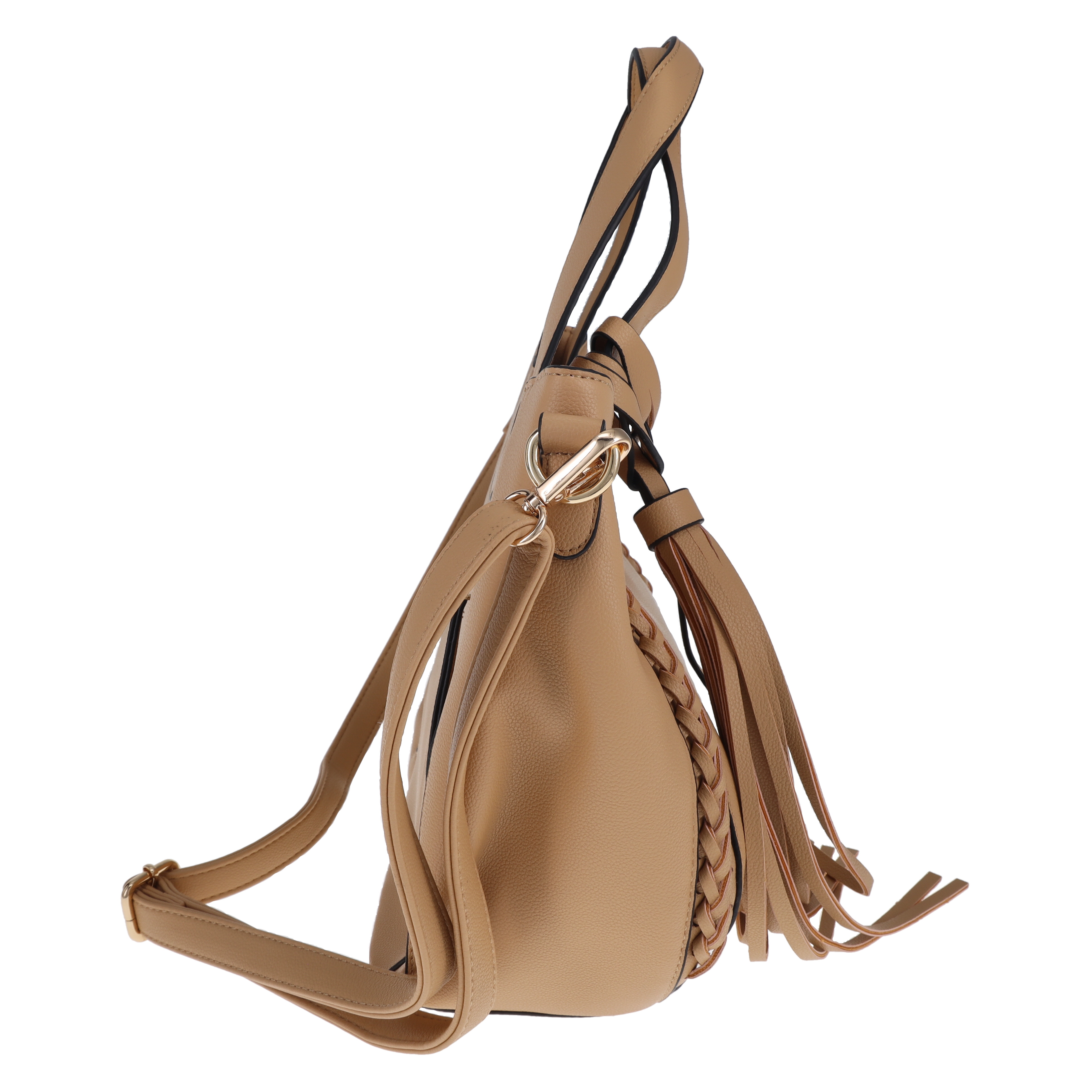 Fabigun Leather Concealed Carry Purse Camel FAB8091Y View 4
