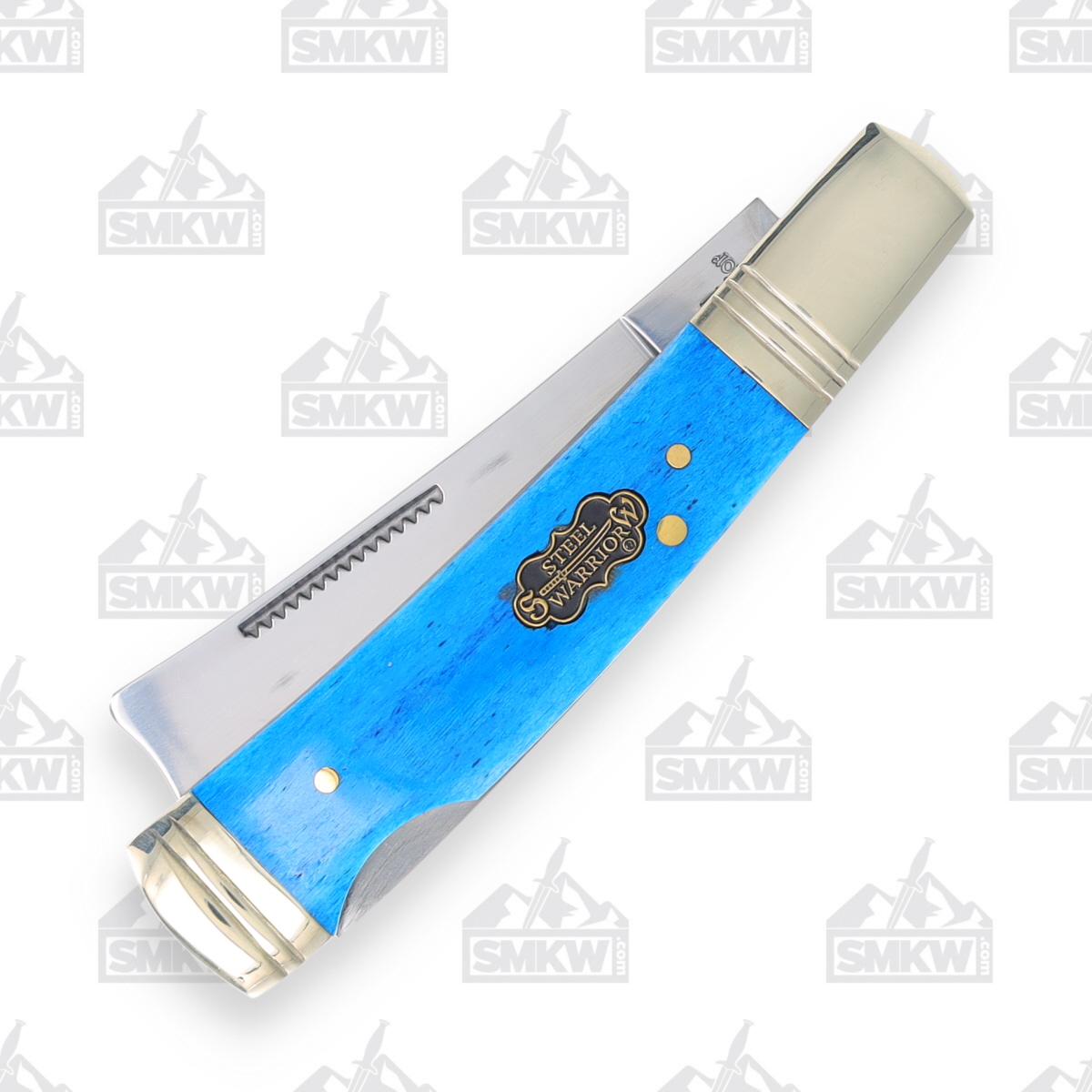 Frost Steel Warrior Razor Lockback Blue Smooth Bone FRSW034BLSB View 5