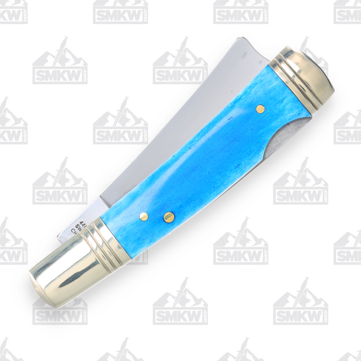 Frost Steel Warrior Razor Lockback Blue Smooth Bone FRSW034BLSB View 6