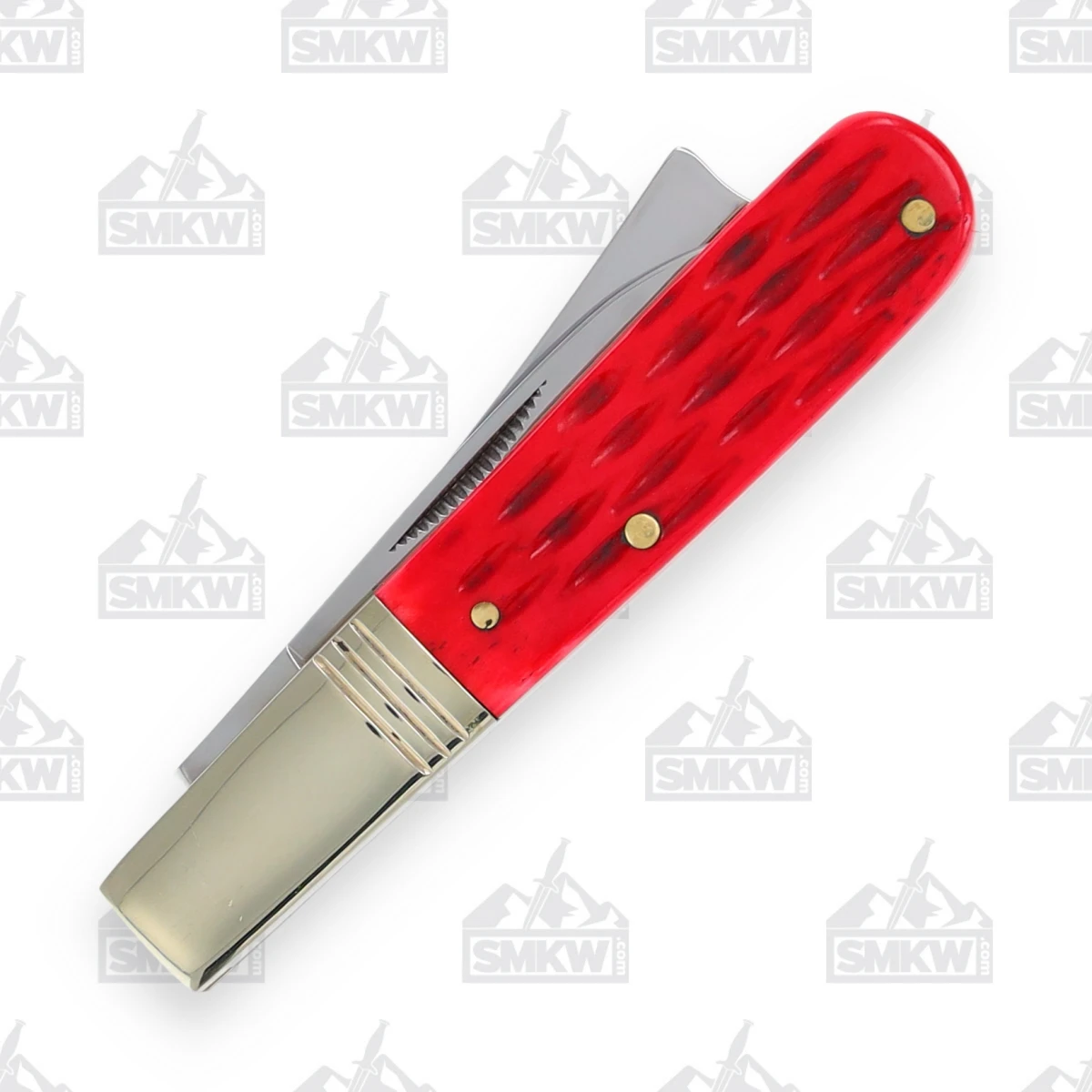 Frost Steel Warrior Red Creekside Razor Barlow Folding Knife FRSW035DRCS View 4