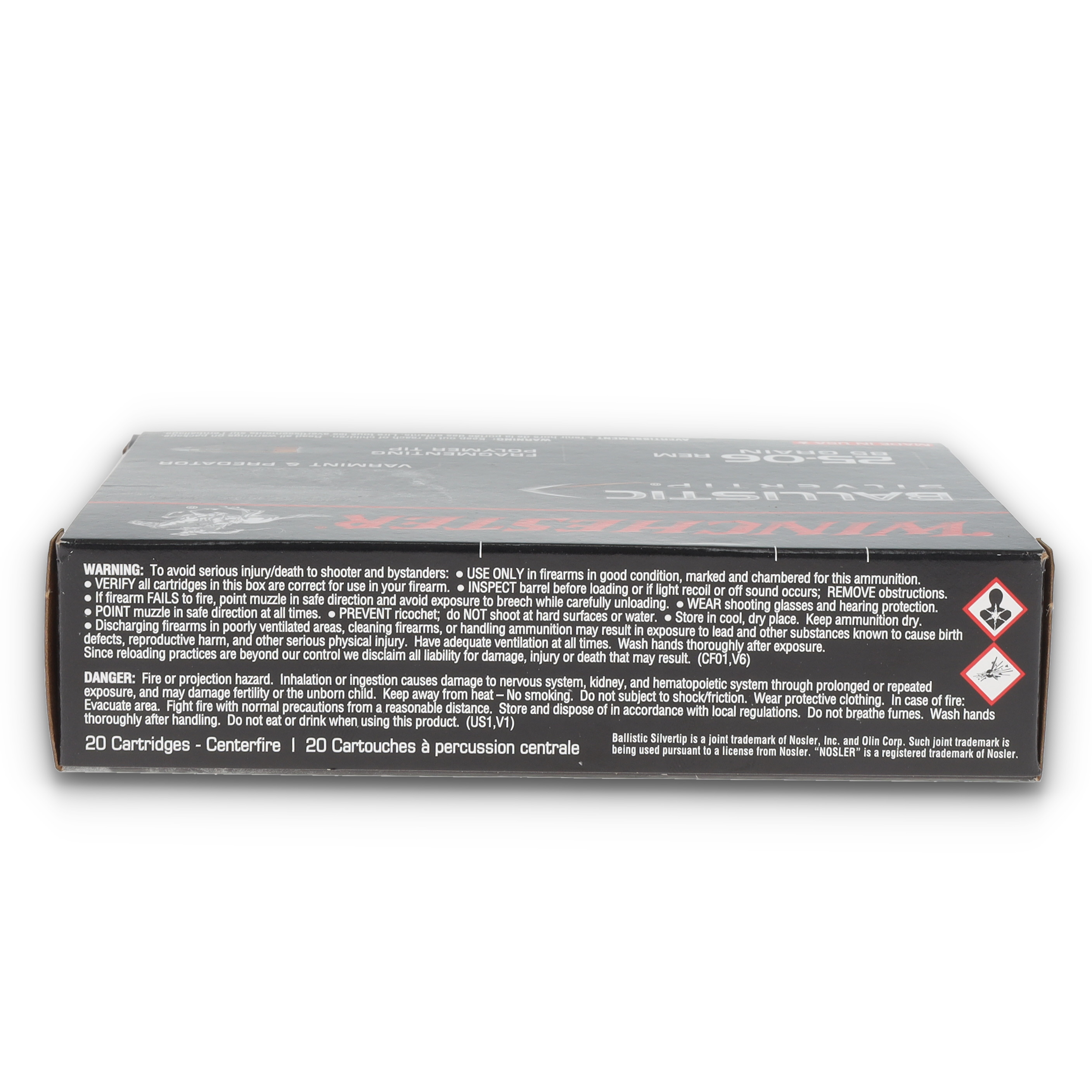 Winchester Supreme Ballistic Silvertip .25-06 Rem PTBT Nosler 85gr 20Rds SBST2506A View 8