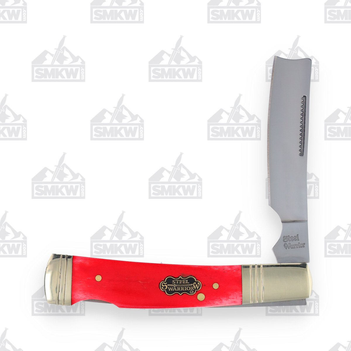 Steel Warrior Razor Lockback Red Smooth Bone FRSW034DRSB View 1