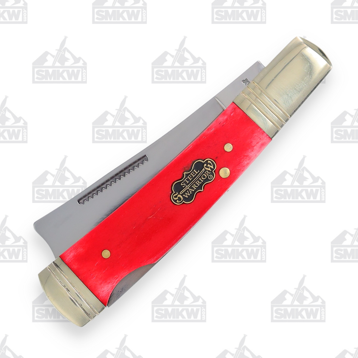 Steel Warrior Razor Lockback Red Smooth Bone FRSW034DRSB View 3