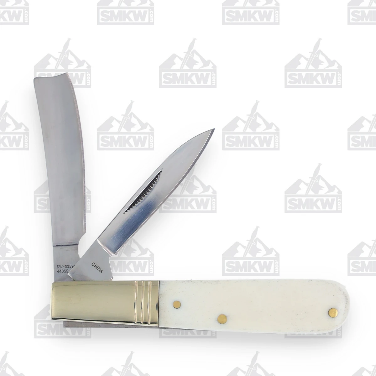 Frost Steel Warrior Razor Barlow White Smooth Bone FRSW035WSB View 2