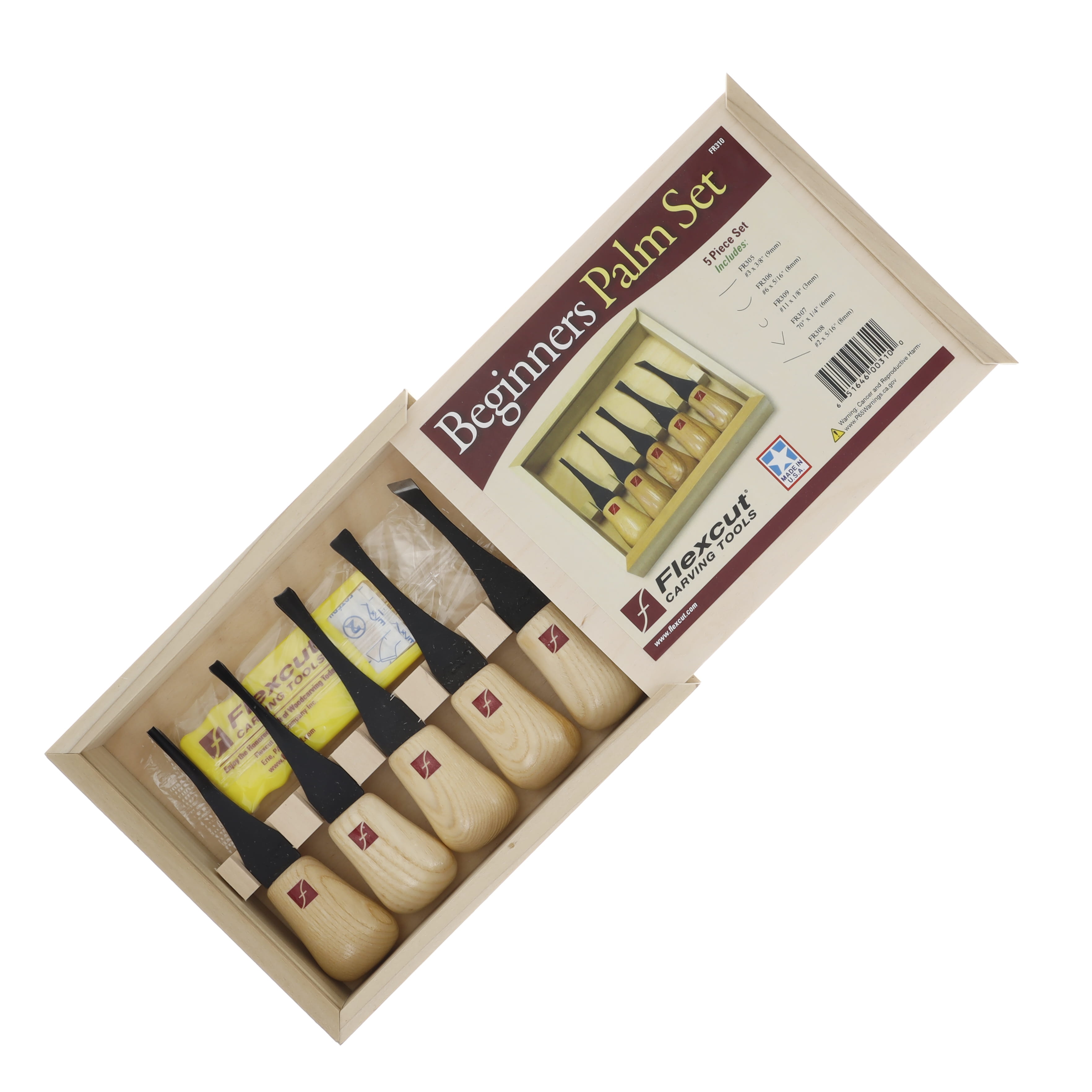 Flexcut Five-Piece Beginners Palm Set FTCFR310 View 2