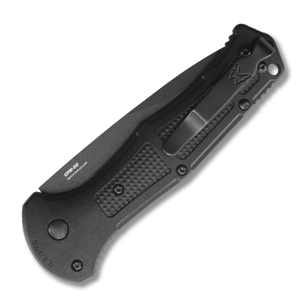 Benchmade Claymore Automatic OTS Single Edge Knife 3.64in Plain Grivory AUBM9070BK View 2