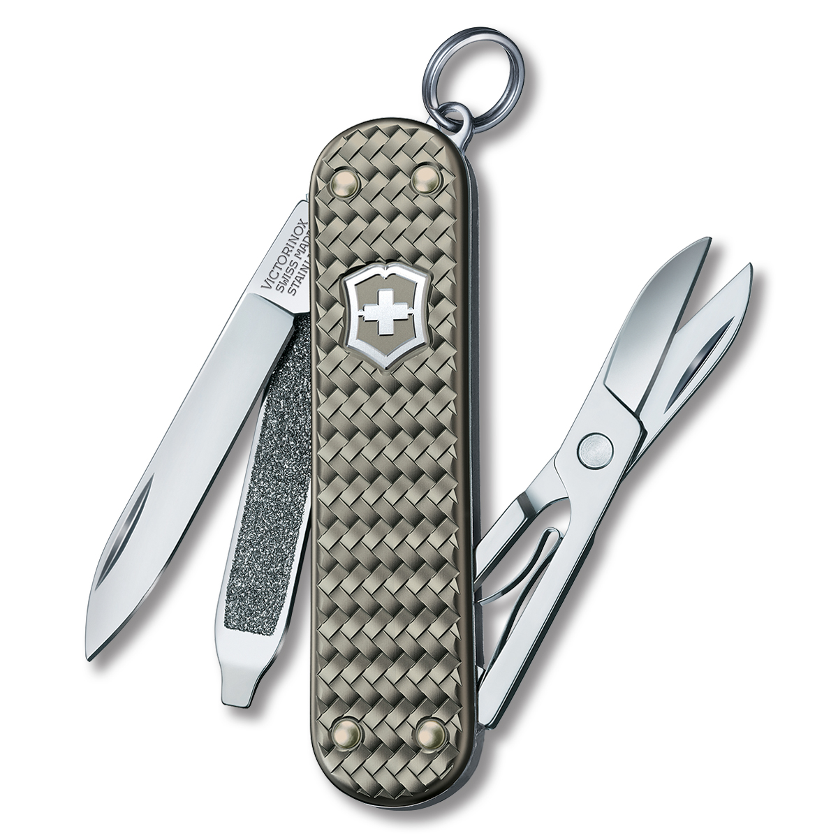 Victorinox Classic SD Swiss Army Knife Precious Alox Infinite Gray V4031G View 1