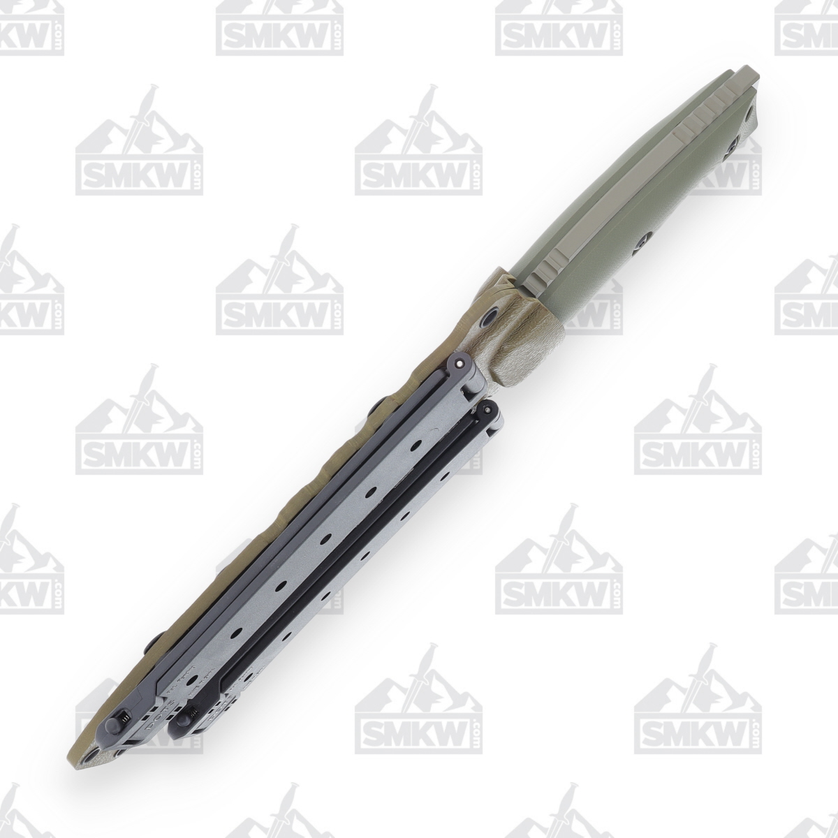 Halfbreed Large Survival Knife Ranger Green 6.89in Plain Ranger Green Modified Spear Point LSK01OD View 7