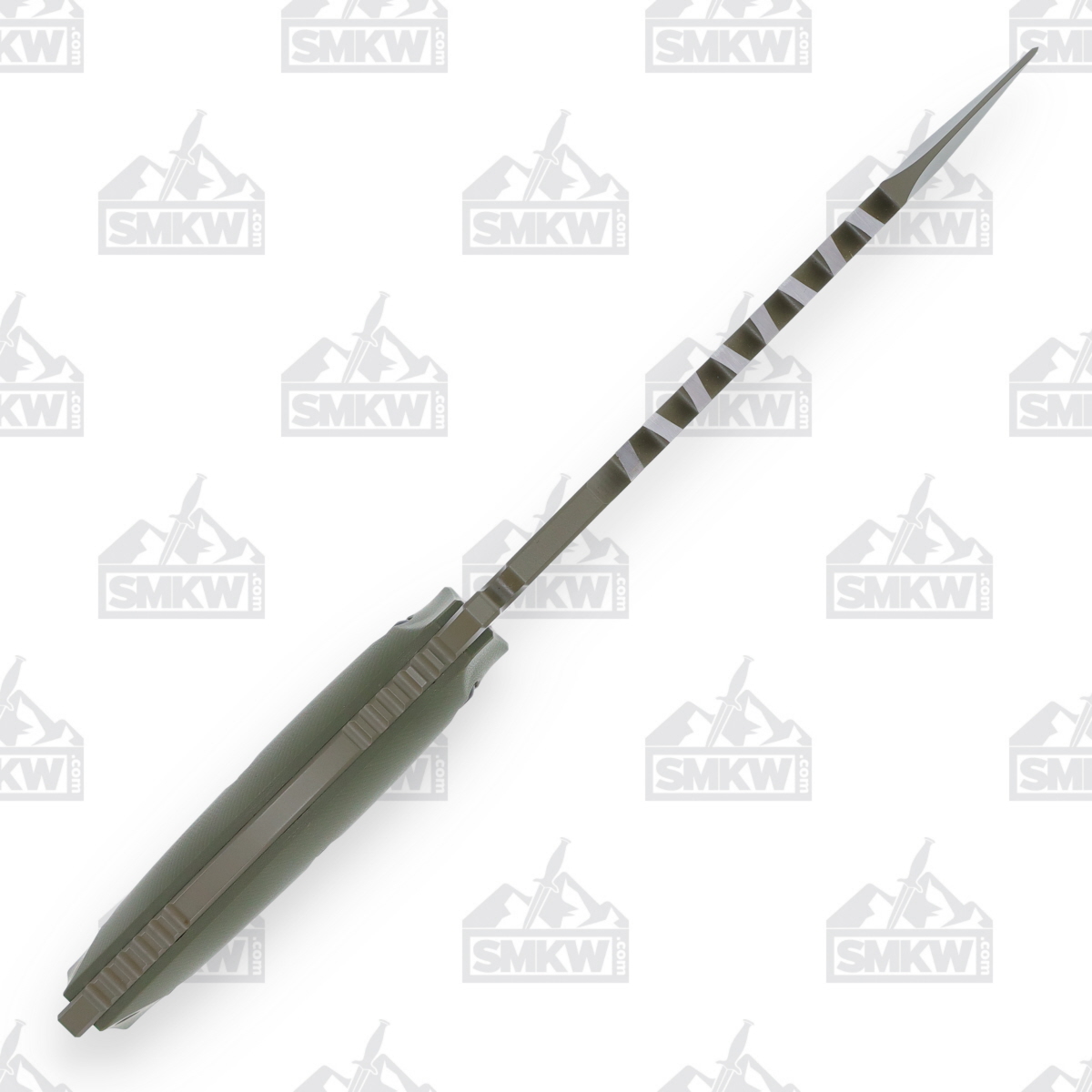 Halfbreed Large Survival Knife Ranger Green 6.89in Plain Ranger Green Modified Spear Point LSK01OD View 4