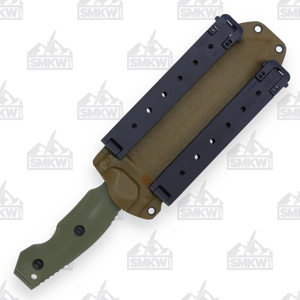 Halfbreed Large Survival Knife Ranger Green 6.89in Plain Ranger Green Modified Spear Point LSK01OD View 8