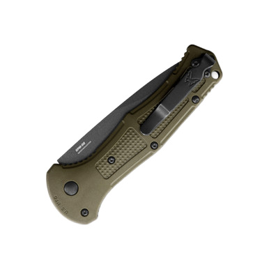 Benchmade 9070BK1 Claymore Auto Knife Ranger Green 3.6in Black Plain Drop Point Blade AUBM9070BK1 View 3