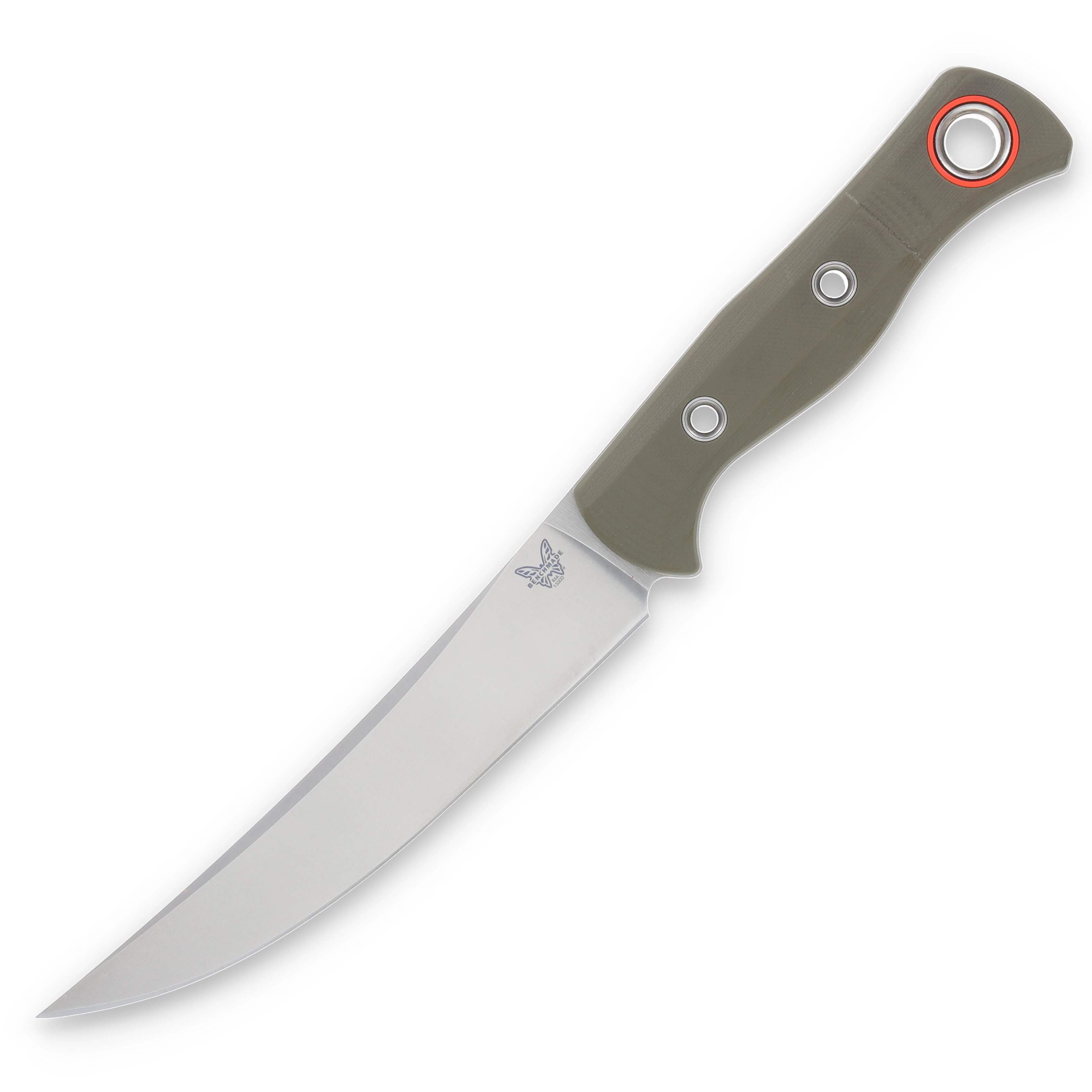 Benchmade 15500-3 Meatcrafter 6in Trailing Point Fixed Blade OD Green G10 BM155003 View 1